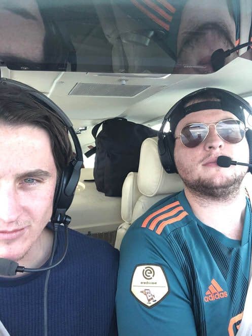 Four Legged Fliers pilots Charles Canavan and Jan Brentjens