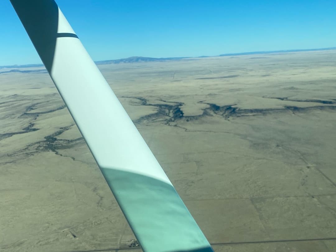 First flight on November 19. High up in the sky somewhere.